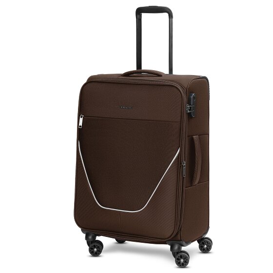 Stratic taska 4-wiel trolley M 65 cm met uitvouwbare plooi