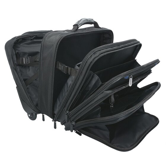 Dermata 2 wielen Zakelijke trolley 38 cm Laptopvak