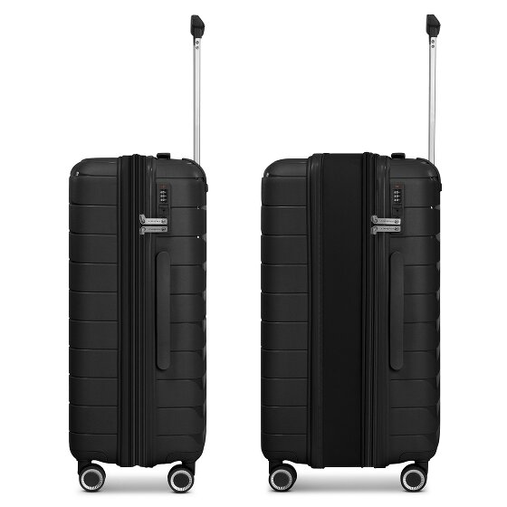 Franky London 4 wielen Cabinewagen S 55 cm met uitbreidingsplooi