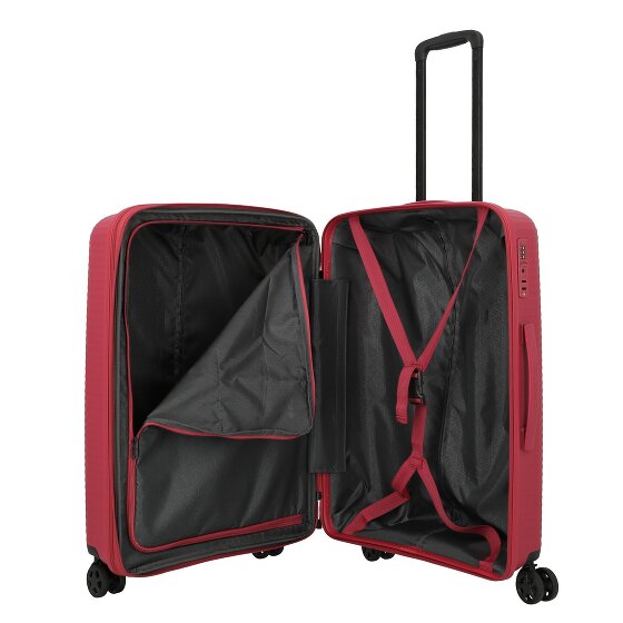 Travelite Air Stripe 4 wielen Kofferset 3-delig met uitbreidingsplooi