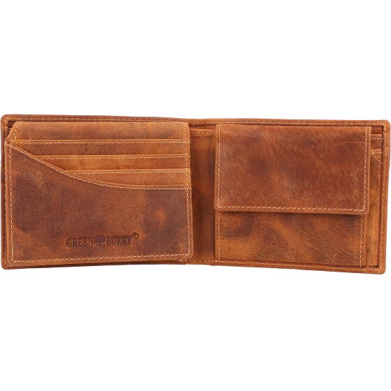 Greenburry Vintage Portemonnee Leer 12 cm
