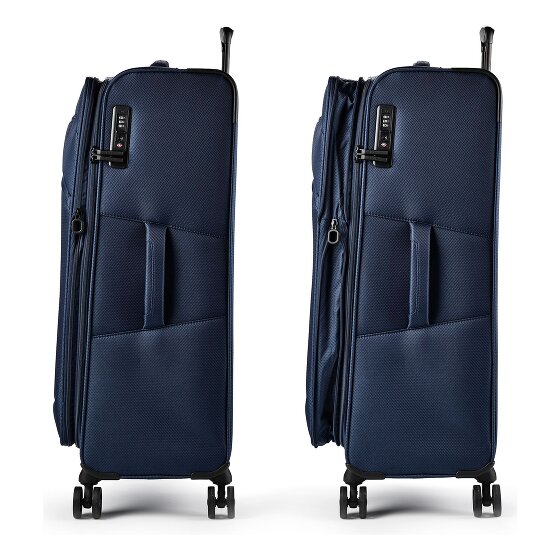 d&n Travel Line 9804 4 wielen Trolley L 78 cm met uitbreidingsplooi