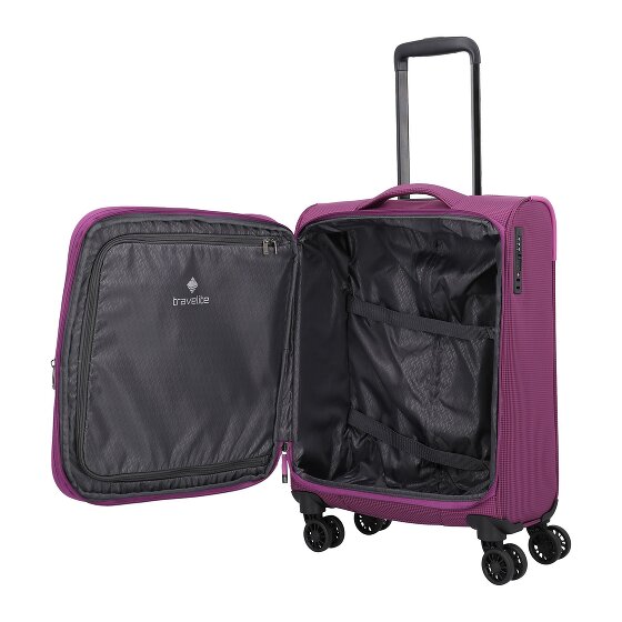 Travelite Corsiica 4 wielen Cabinewagen S 55 cm met uitbreidingsplooi
