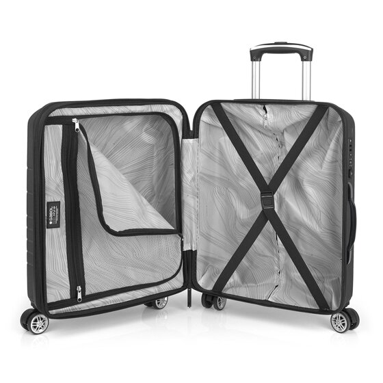 Gabol Escape 4 wielen Cabinewagen S 54 cm met uitbreidingsplooi