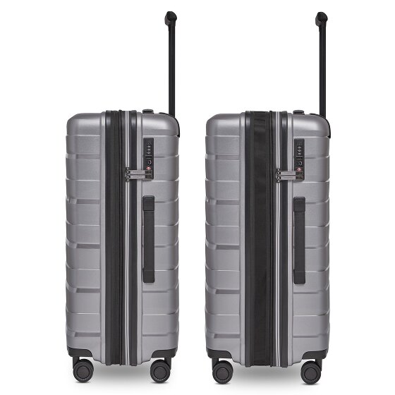 Bergpfeil Reis trolley op 4 wielen M 66 cm met uitbreidingsplooi