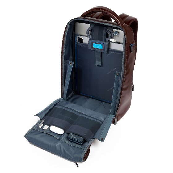 Piquadro Blue Square Dagrugzak Leer 29 cm Laptop compartiment