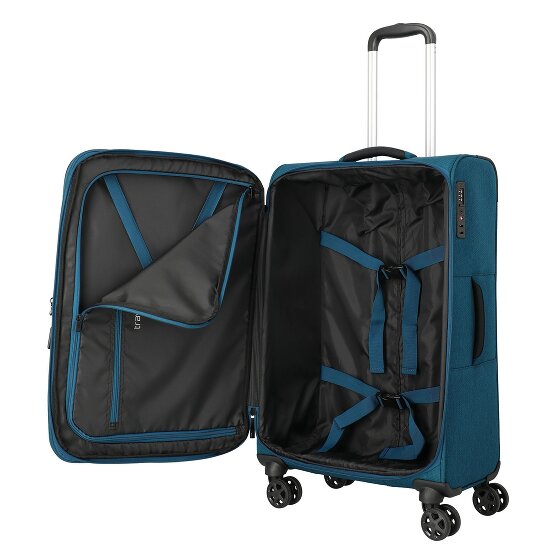 Travelite Kick Off 4 wielen Kofferset 3-delig met uitbreidingsplooi