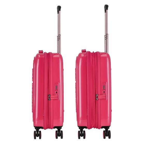 Mandarina Duck Logoduck + Metal 4 wielen Trolley S 55 cm met uitbreidingsplooi