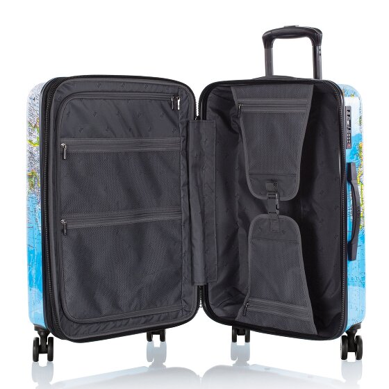 Heys Black Camo 4 wielen Trolley M 66 cm met uitbreidingsplooi