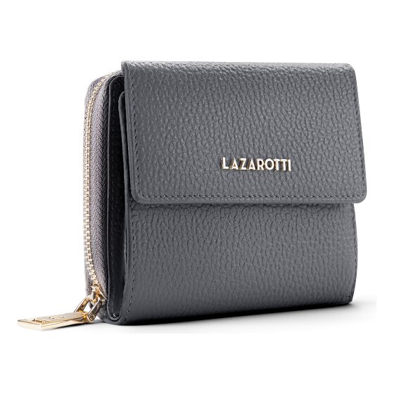 Lazarotti Bologna Leren Ritssluiting Portemonnee Leer 12 cm