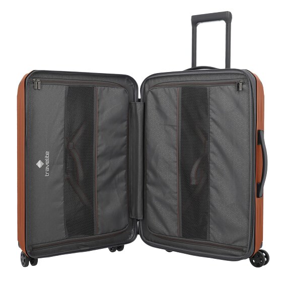 Travelite Dynamiic 4 wielen Trolley 66 cm met uitbreidingsplooi