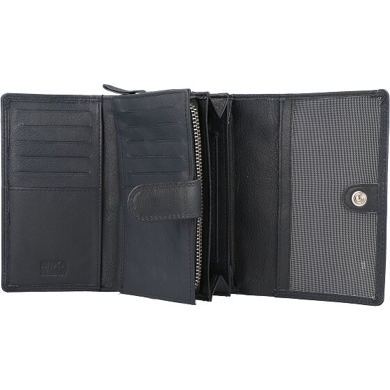 Mika Leren portemonnee 15 cm