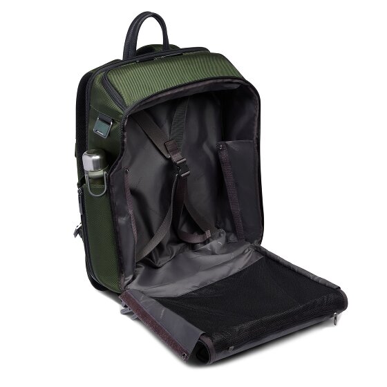 Piquadro Korte reisrugzak leer 43 cm laptopvak