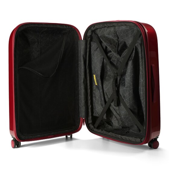 Mandarina Duck Logoduck + Metal 4 wielen Trolley L 75 cm met uitbreidingsplooi