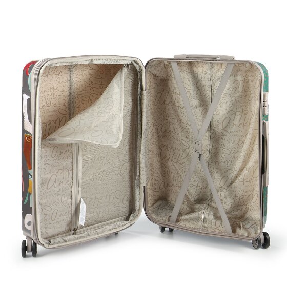 Anekke Muse 4 wielen Kofferset 2-delig met uitbreidingsplooi