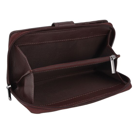 mano Donna Giulia Leren Portemonnee 10,5 cm