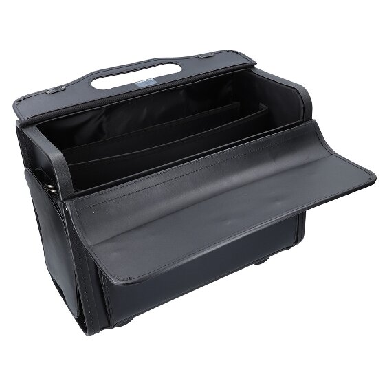 Dermata 2 wielen Pilotentrolley 37 cm Laptopvak
