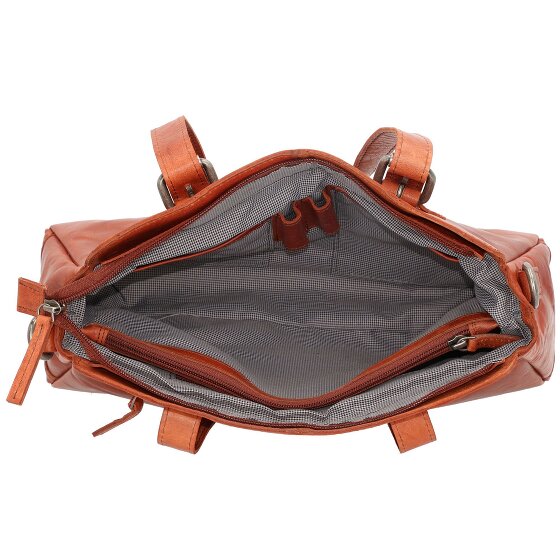 Spikes & Sparrow Schoudertas leer 34 cm