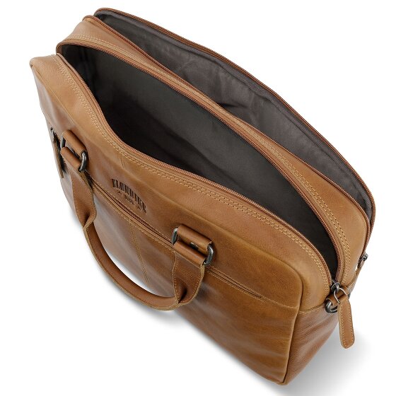 Klondike 1896 Gold Brain Briefcase Leer 35 cm Laptopcompartiment