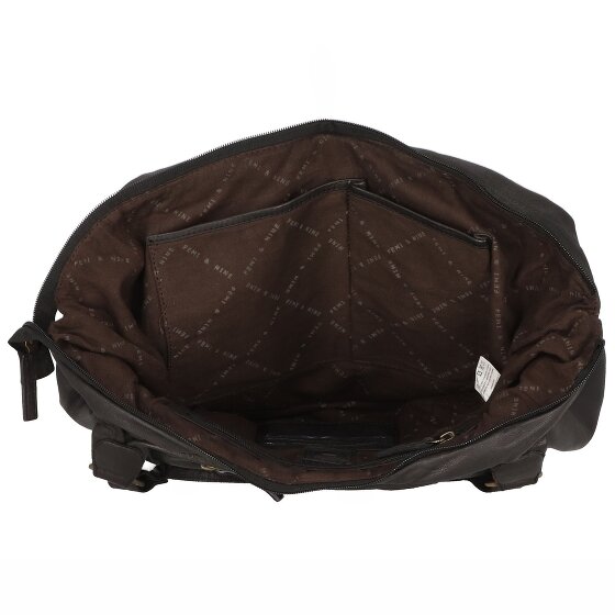 Greenland Nature Femi & Nine Leren Schoudertas 38 cm