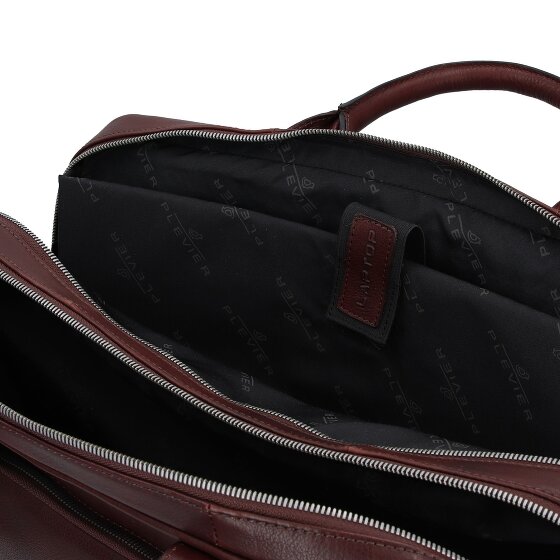 Plevier Vintage Larry Koffer Leer 40 cm Laptop compartiment