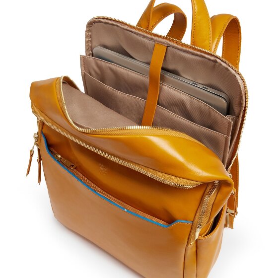 Piquadro Blue Square Dagrugzak RFID-bescherming Leer 37 cm Laptop compartiment