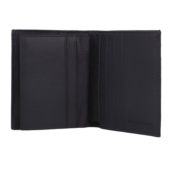 Piquadro Black Square Creditcardhouder RFID-bescherming Leder 9 cm