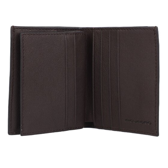 Piquadro Black Square Kredietkaart etui RFID-bescherming Leer 9 cm