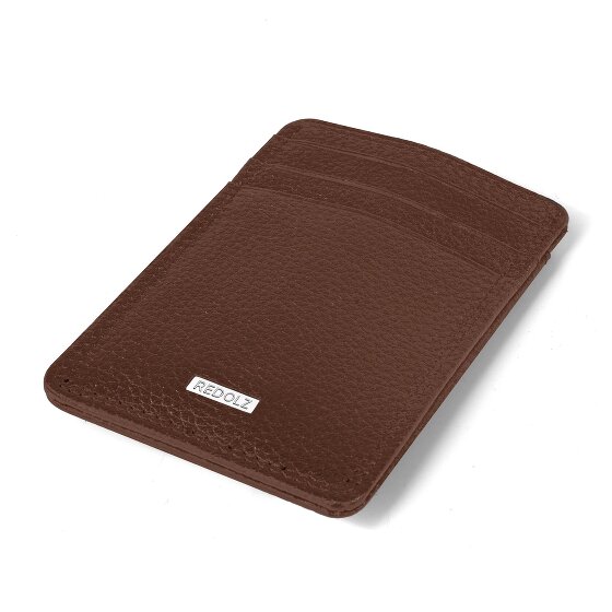 Redolz Leather Essentials creditcardhouder RFID leer 7 cm met geldclip
