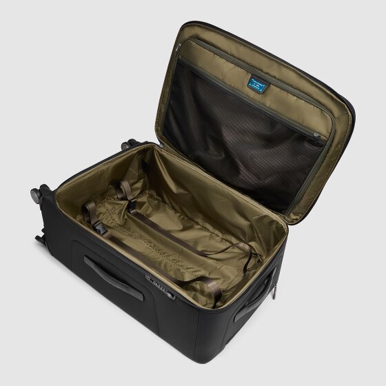 Piquadro Brief 4 wielen Trolley 68 cm met uitbreidingsplooi