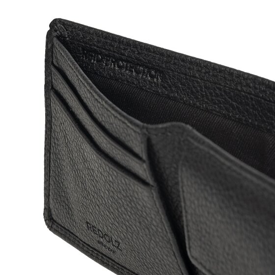 Redolz Leather Essentials QF kleine portemonnee RFID leer 10,5 cm
