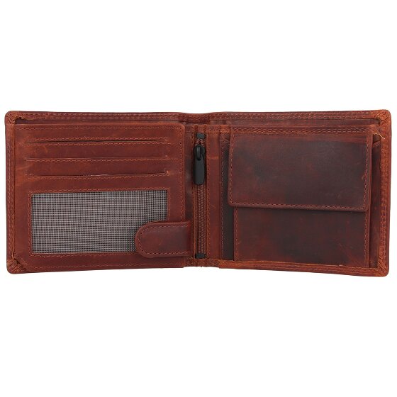 Jack Kinsky Monterey 101 Portemonnee RFID-bescherming Leer 13 cm
