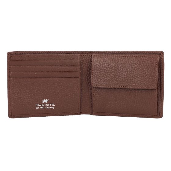 Braun Büffel Theo Portemonnee RFID-bescherming Leer 11 cm