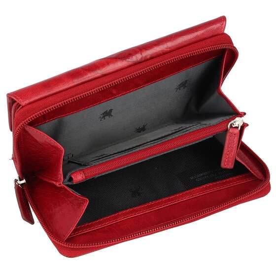 mano Donna Aurona Portemonnee RFID Leer 18 cm