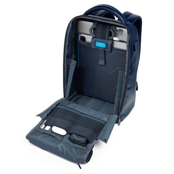Piquadro Blue Square Dagrugzak Leer 29 cm Laptop compartiment