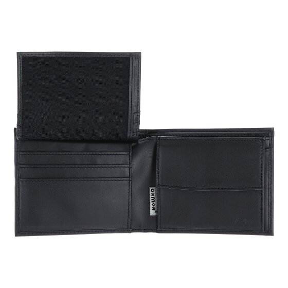 oxmox Leather Portemonnee RFID-bescherming Leder 12 cm