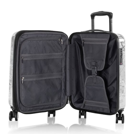 Heys Black Camo 4 wielen Cabinewagen S 53 cm met uitbreidingsplooi