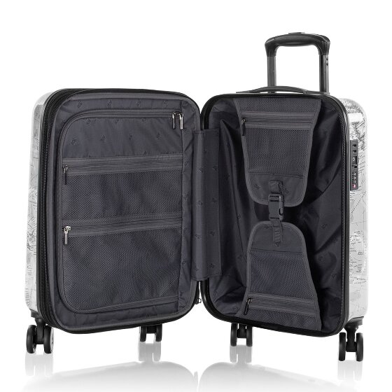 Heys Black Camo 4 wielen Cabinewagen S 53 cm met uitbreidingsplooi