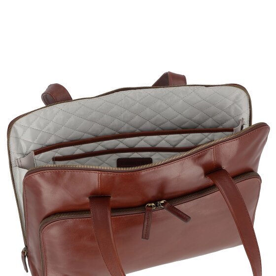 Leonhard Heyden Cambridge Schoudertas Leer 41 cm Laptopcompartiment