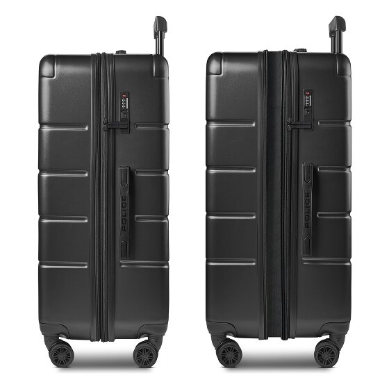 Police Dublin 4 wielen Trolley L 75 cm met uitbreidingsplooi