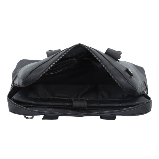 Plevier Structure Canton Schoudertas Leer 44 cm Laptop compartiment