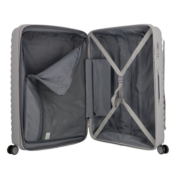 d&n Travel Line 4500 4 wielen Trolley L 75 cm met uitbreidingsplooi