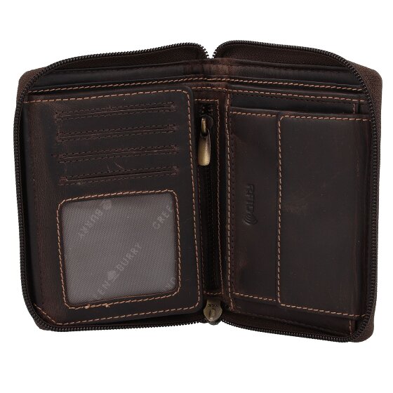 Greenburry Tornado Portemonnee RFID-bescherming Leer 10 cm