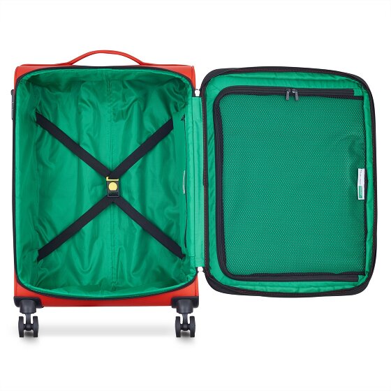 Delsey Paris x United Colors of Benetton Colour Bock 4-wiel trolley 67 cm met rekbare vouw