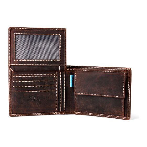 Jack Kinsky Baltimore 101 Portemonnee RFID-bescherming Leer 13 cm