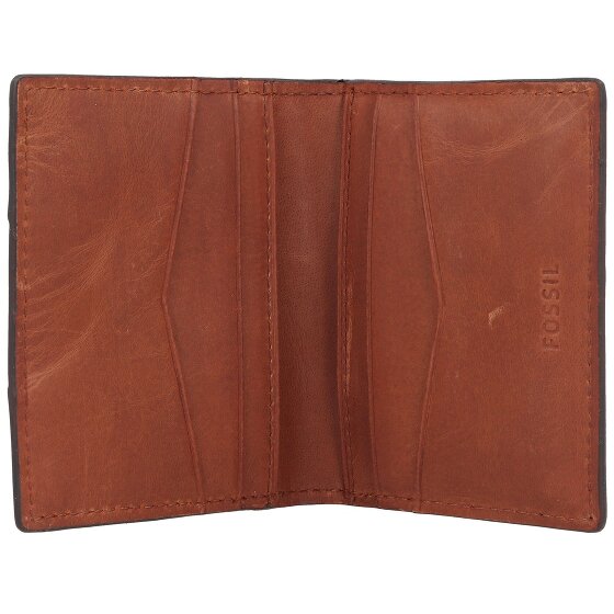 Fossil Everett creditcard etui leer 10 cm
