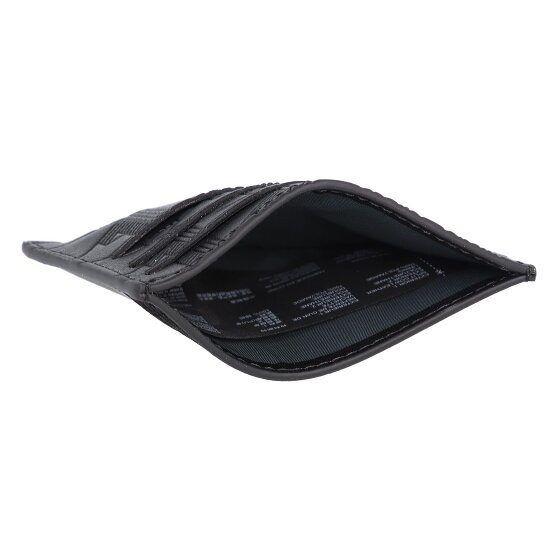 Lacoste Monogram Nomogramme Kredietkaart etui RFID-bescherming Leer 10 cm