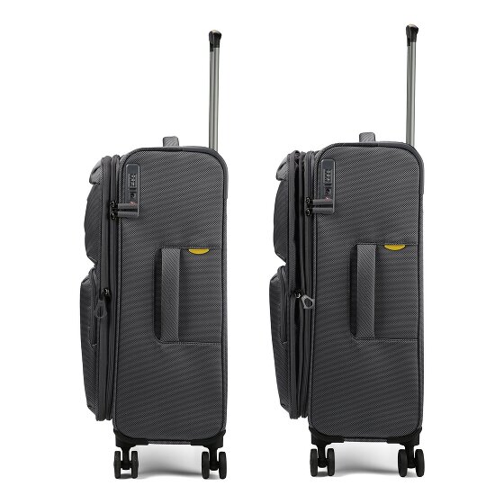 Mandarina Duck Zephyr 4 wielen Trolley M 67 cm met uitbreidingsplooi