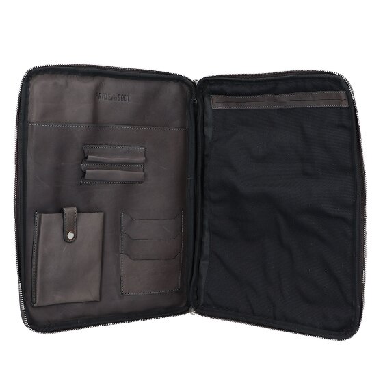 Pride and Soul Terra Schrijfmap Leer 34 cm