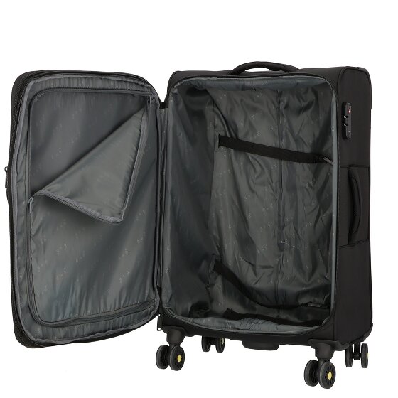 d&n Travel Line 9704 4 wielen Trolley M 68 cm met uitbreidingsplooi